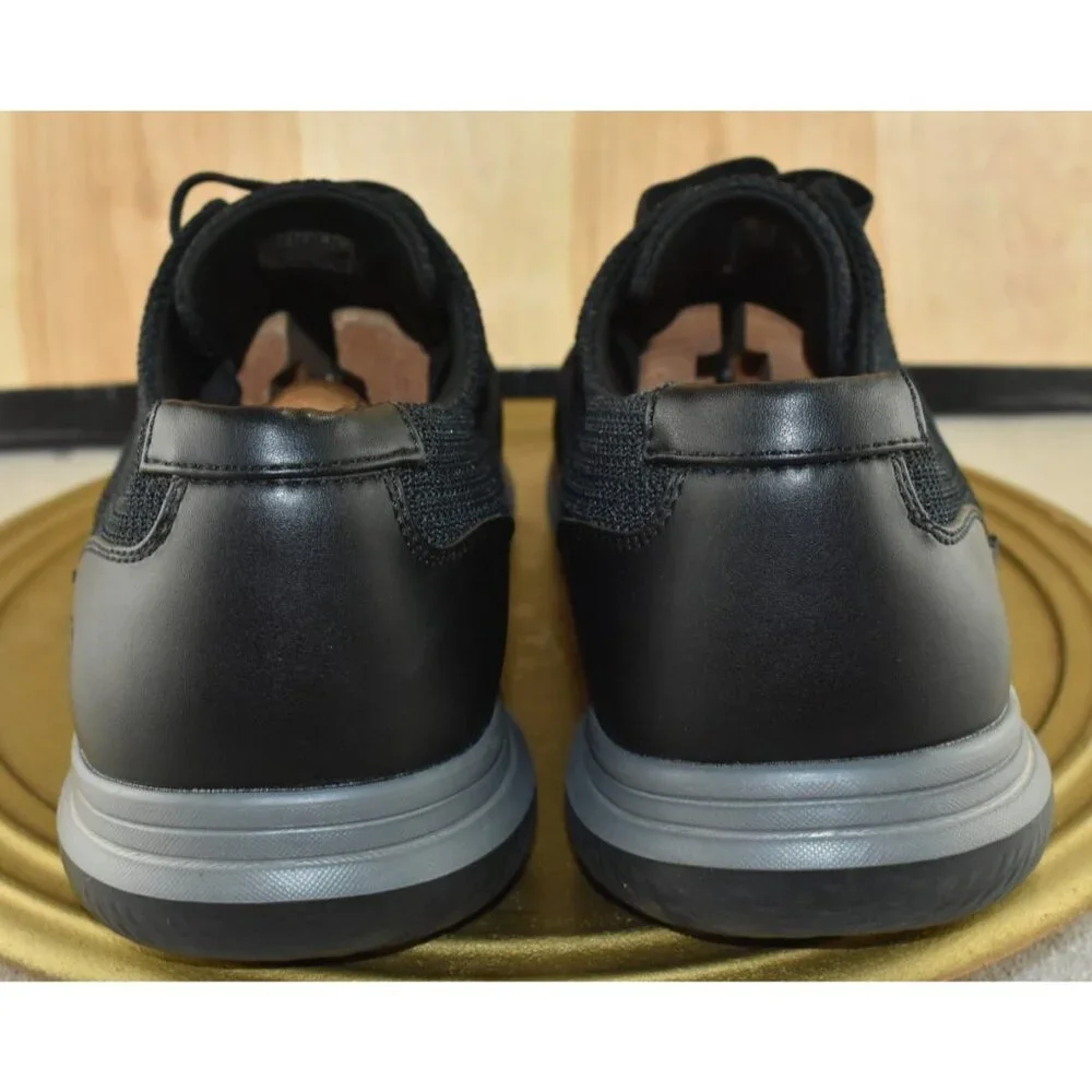 Skechers Darlow Velago Men Shoes Size 11 Black Knit Oxford Casual Round‎ Toe